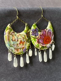 Image 3 of Pale tin earrings