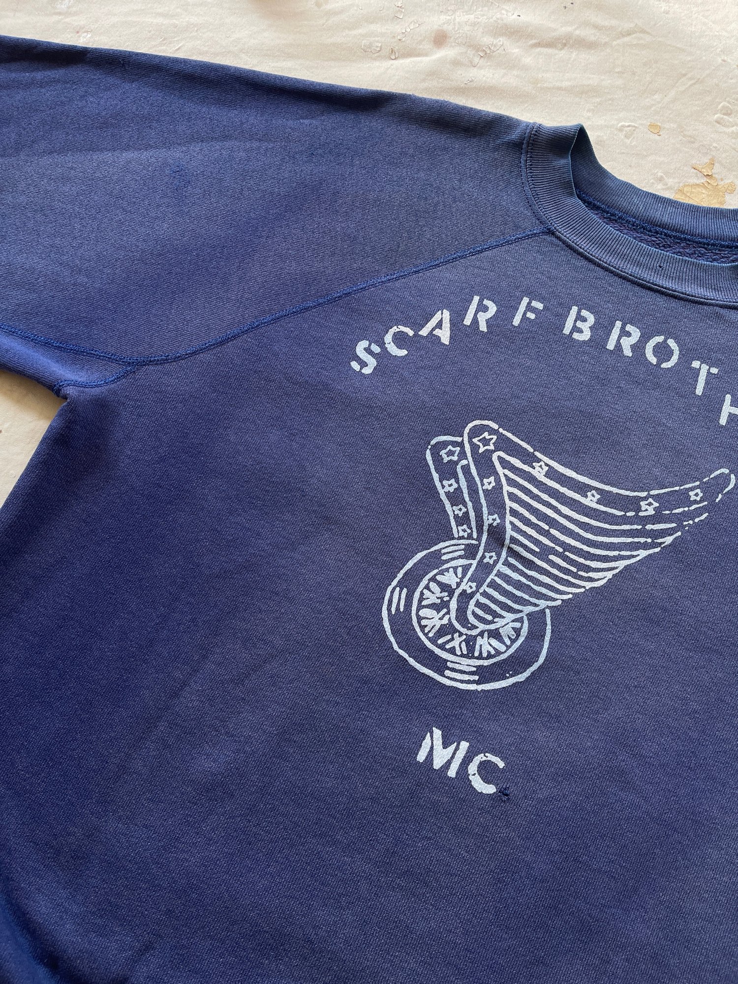 Image of Motor club sweat shirt  (XL)-indigo blue 