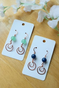 Image 1 of Copper Moon Earrings (2 pairs available)