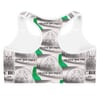 LAS GIDI TRAFFIC BOUTIQUE SPORTS BRA (SILVER/GRN/WHT) 