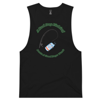 Image 2 of A Bad Day Fishing Men’s drop arm tank top