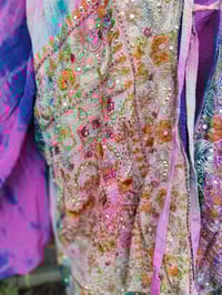 Image 3 of Mykonos sari jewel oversized waistcoat / top 10-18 rainbow