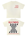 ILLUSION T-SHIRT: CREAM 