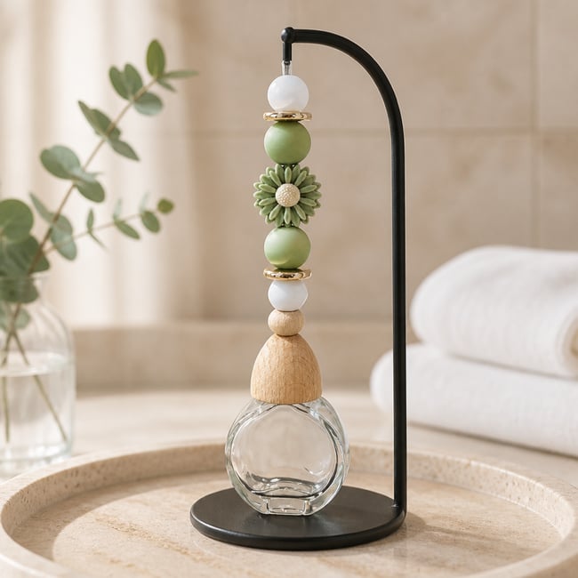 Hanging Car Diffuser 10ml - OLIVE GREEN DAISY  **ONLY 10 AVAILABLE**