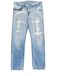 Image 1 of Hysteric Glamour Thrashed/Repaired Studded Pocket Denim - 30