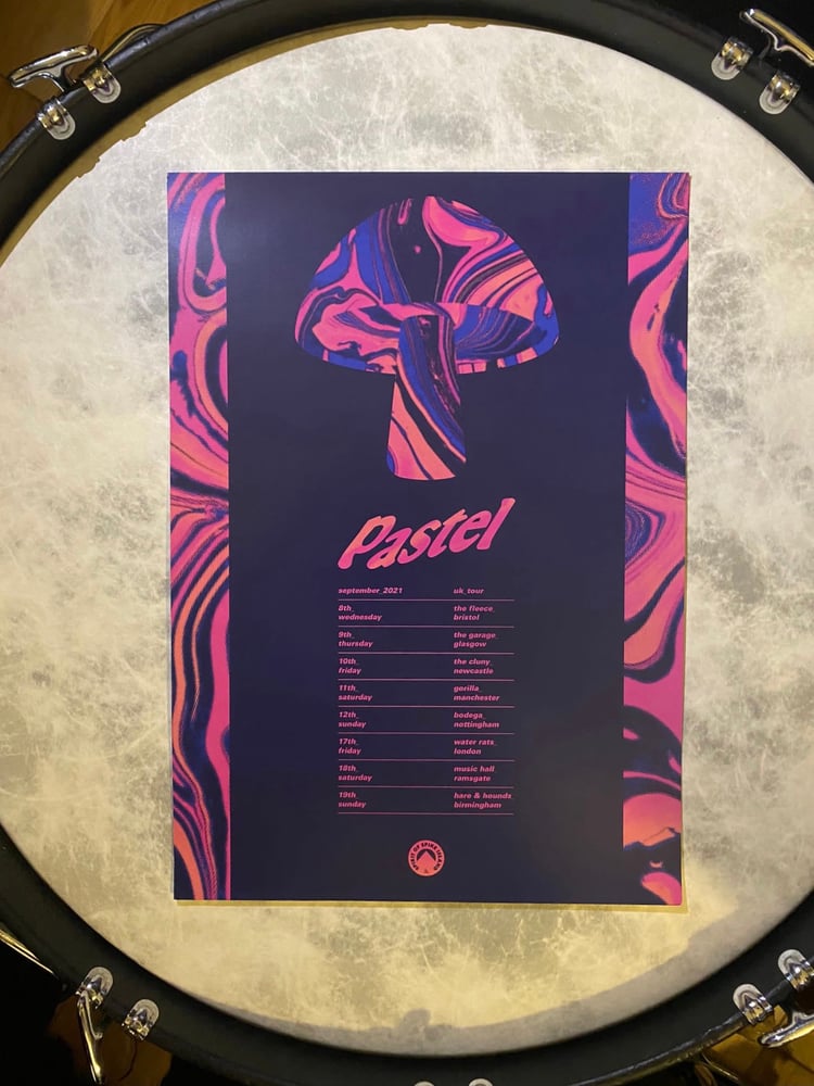 Image of Pastel - UK tour poster (Sept 2021)