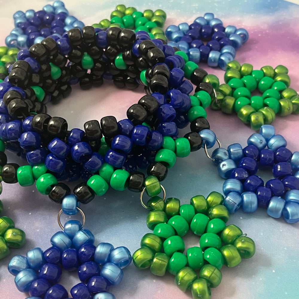 Image of Stars UFO Kandi Cuff Bracelet