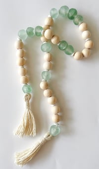 Image 1 of Natural Wood + Green Seaglass