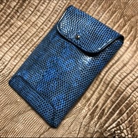 Image 1 of Hotel Cardholder - Blue lizard 