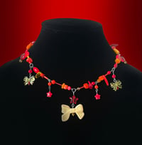 Image 1 of Bows In Flames Necklace