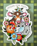 Image of 🐮❤️ VEGAN STICKER PACK ❤️ 🐮