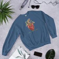 Image 1 of Bleeding Heart old School Unisex Sweatshirt