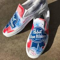 Image 4 of Freestyle Pabst Blue Ribbon Custom Vans 