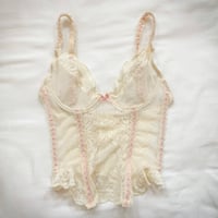 Image 1 of vintage lace corset lingerie (#10)