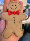 Textile Gingerbread man Decoration