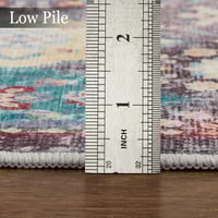 Image 5 of Vintage Persian Style Area Rug – Large Machine Washable Non-Slip Carpet for Living Room, Bedroom, 