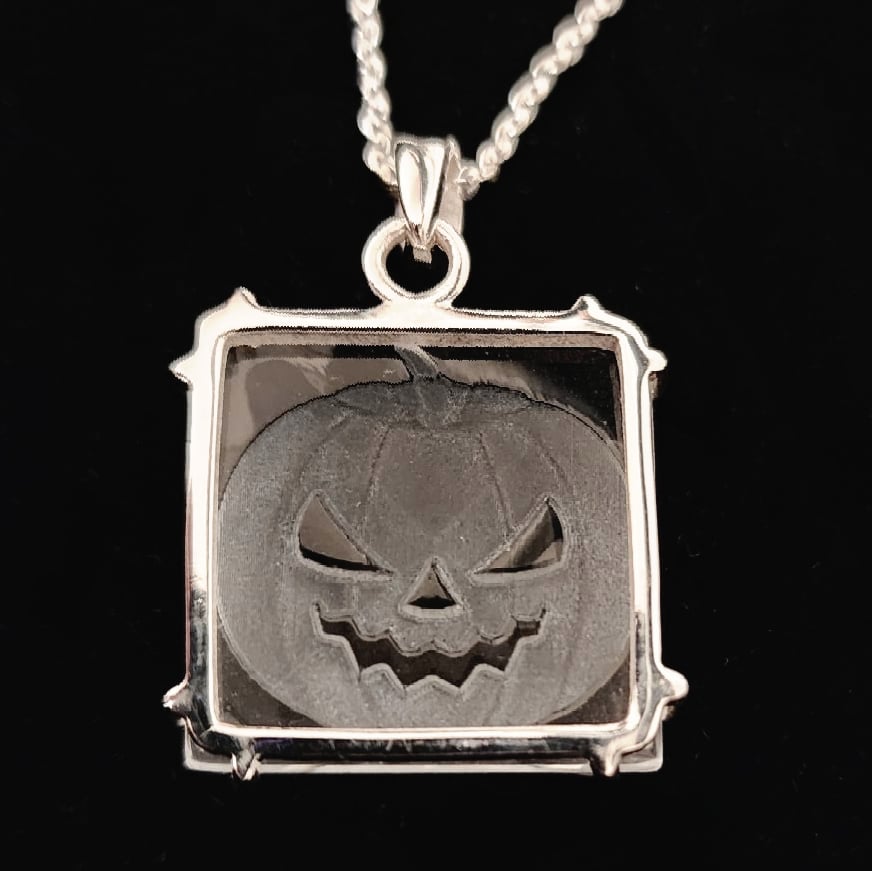 Image of Jack-o-Phantom Sterling Harvest Pendant