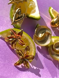 Image 11 of LARGE SPIRAL STUD EARRINGS 