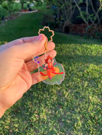 Image 2 of OG Dragon Ball Kid Goku 2 Inches Holographic Charm