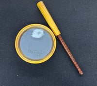 Image 1 of Osage glass over gray slate/ 2 piece Snakewood striker 