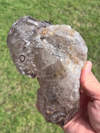 Image 9 of Smoky Quartz & Red Rutile Enhydro Multi Terminated Crystal | Zambia #3052