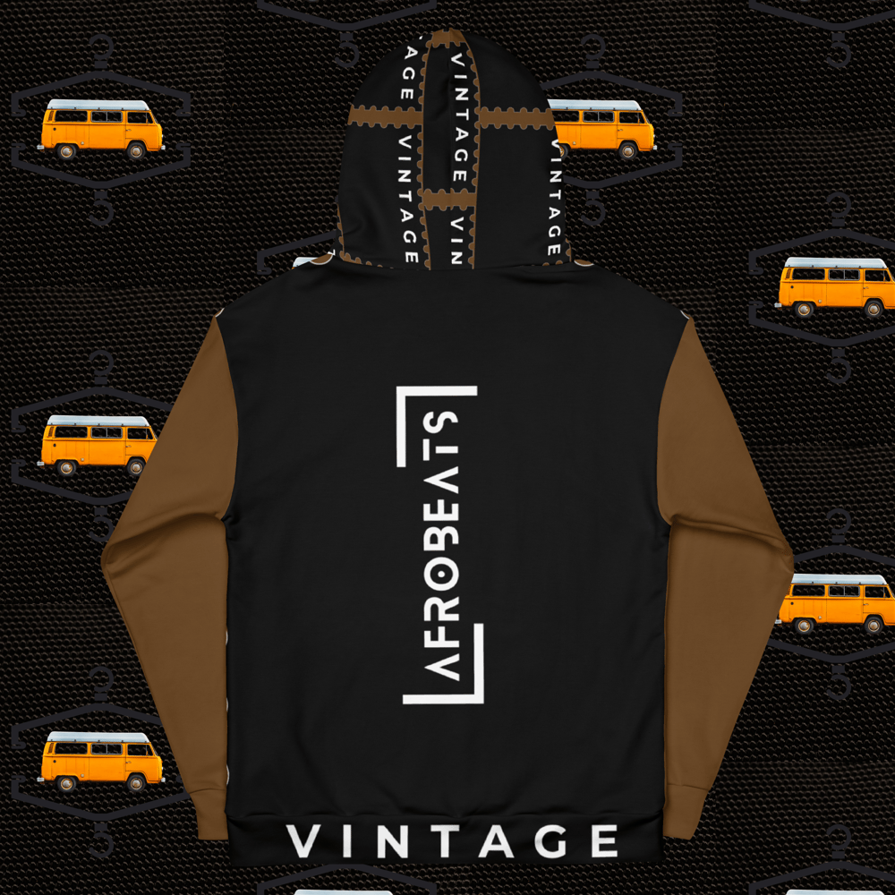 LTC AFROBEATS VINTAGE COUTURE HOODIES (BLK/ TAN)