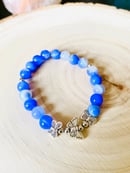 Image 2 of “Flying High” Blue Agate Butterfly Bracelet