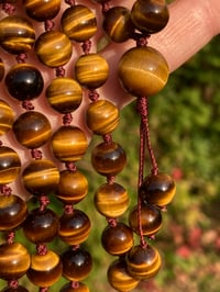 Image 8 of Yellow Tiger's Eye Mala, Yellow Tiger's Eye 108 Beads Japa Mala, Yellow Tiger Eye Gemstone Necklace