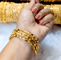 Image 3 of 4 Pieces Gold Plated Bangles Set_GPB_1217