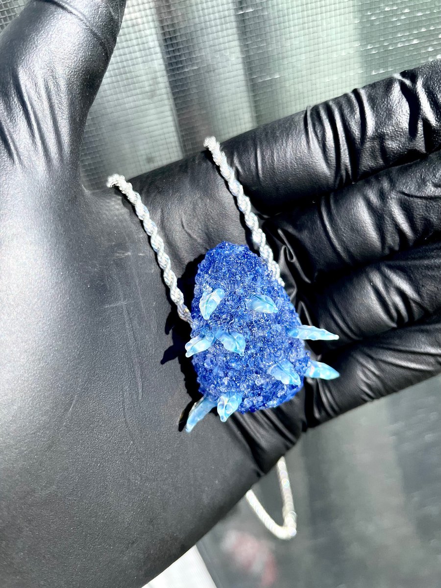 Image of Blue DreamZ Sugar Leaf Nug Pendant 