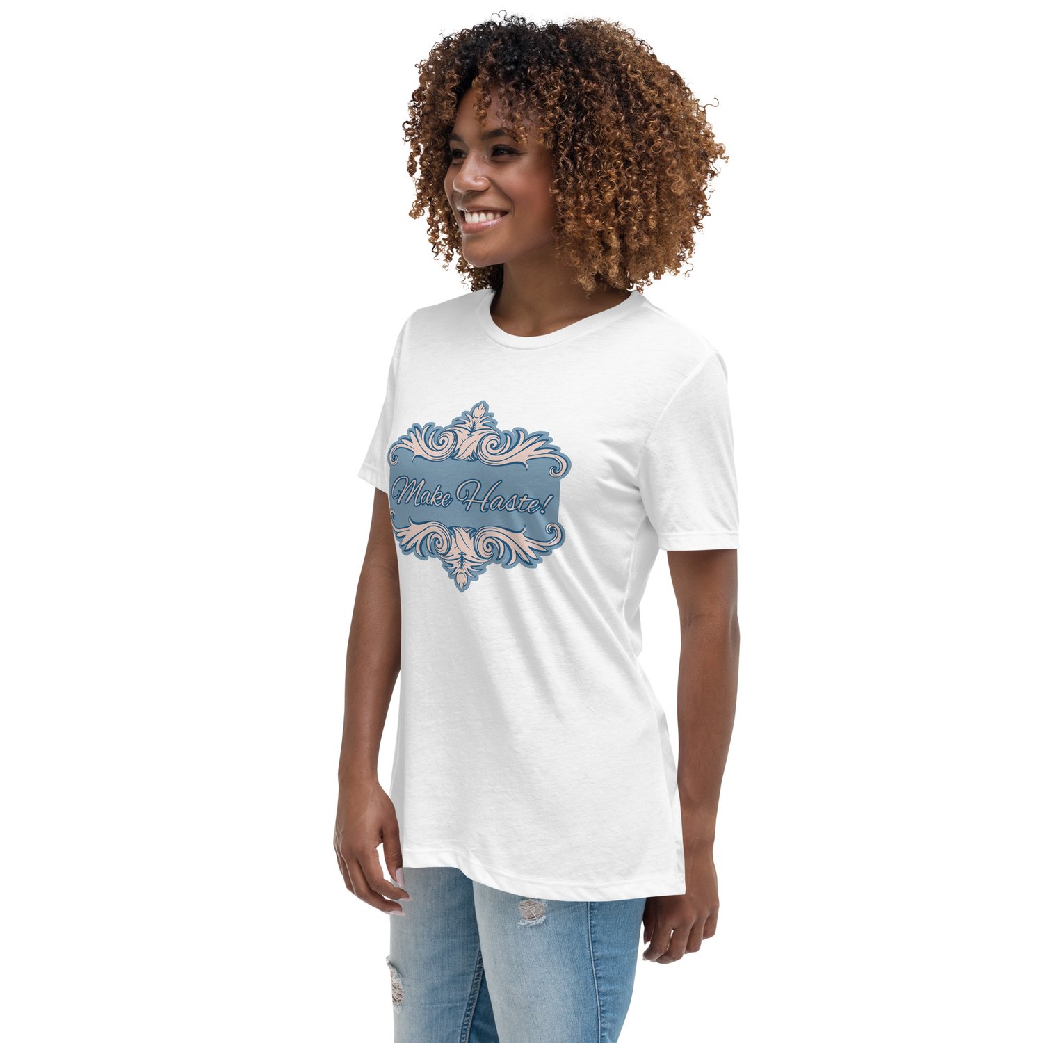 Image of Women's Relaxed T-Shirt Make haste! Bridgerton inspired 