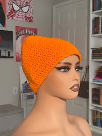 Image 2 of Orange Fitted Beanie