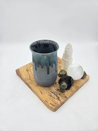 Image 3 of Blue Drip Vase Medium