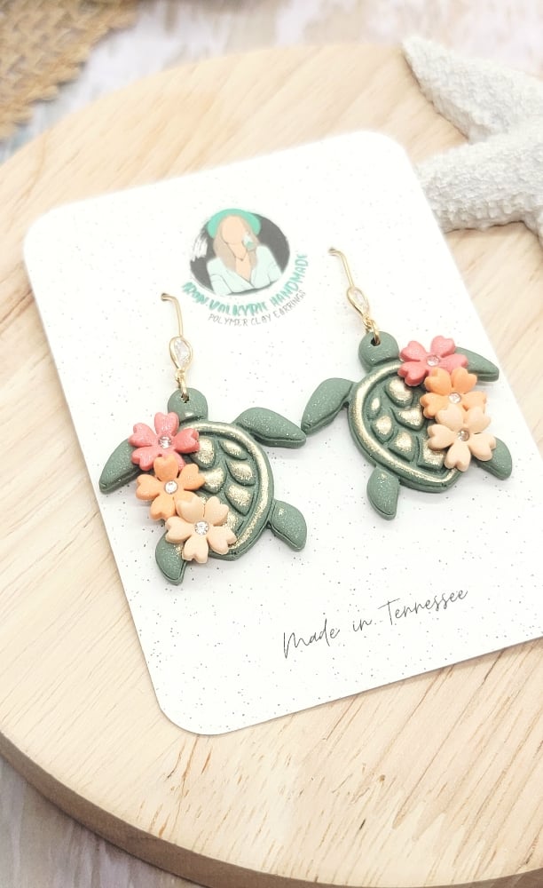 Image of Floral Reef Turtle Dangles
