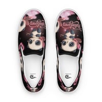 Image 2 of Women’s slip-on Valentines Day Panda canvas shoes