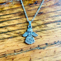 Image 2 of Set of 5 Angel silver plated necklaces 