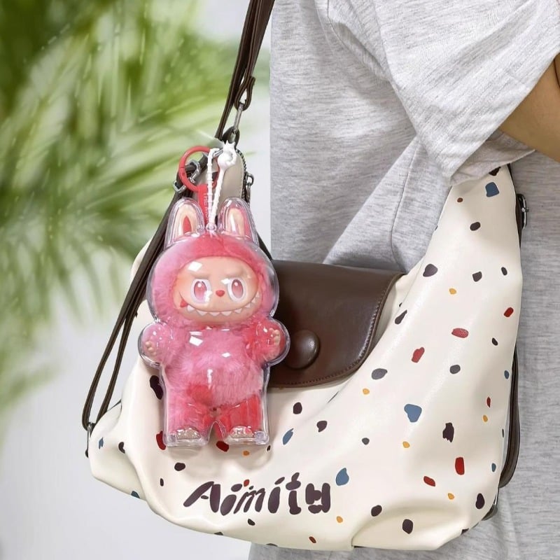 Image of Labubu V3 Third Generation Cloth Transparent Protective Shell Accessories Standing Protective Cover 