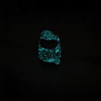 Image 10 of Glow in dark mummy gray cat ceramic figurine