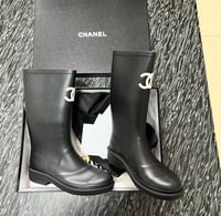 Image 4 of VARSITY BLACK BOOTS