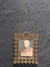 Image 2 of Statement Victorian photocard With Preserved Web in antique frame