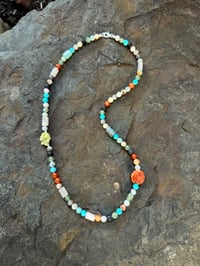 Image 2 of Semi Precious Sterling Find El Dorado Beaded Necklace