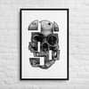 Skullusion limited edition Framed canvas print 