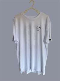 Image 1 of White and graphite smiles tee 