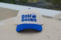 Image 5 of Golf Goobs Embroidered 5-Panel High Crown SnapBack - Royal Blue