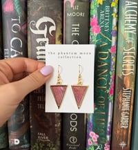 Image 1 of Purple and Gold Dangles