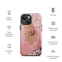 Image 17 of Pastel Pink Tattered Texture Rose Gold Goth Lolita Kawaii Inspired Tough Case for iPhone®