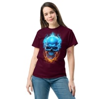 Image 1 of Blueflame skull Unisex classic tee