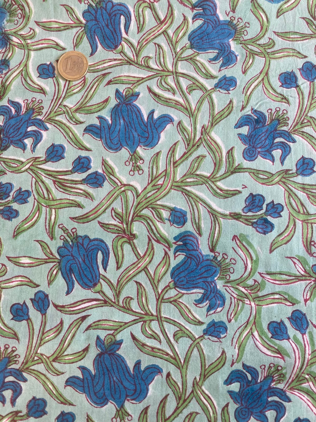 Image of Namasté fabric  Lys Bleus 