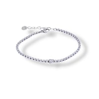 Heart Tennis Bracelet 