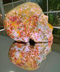 Moss Agate Skull